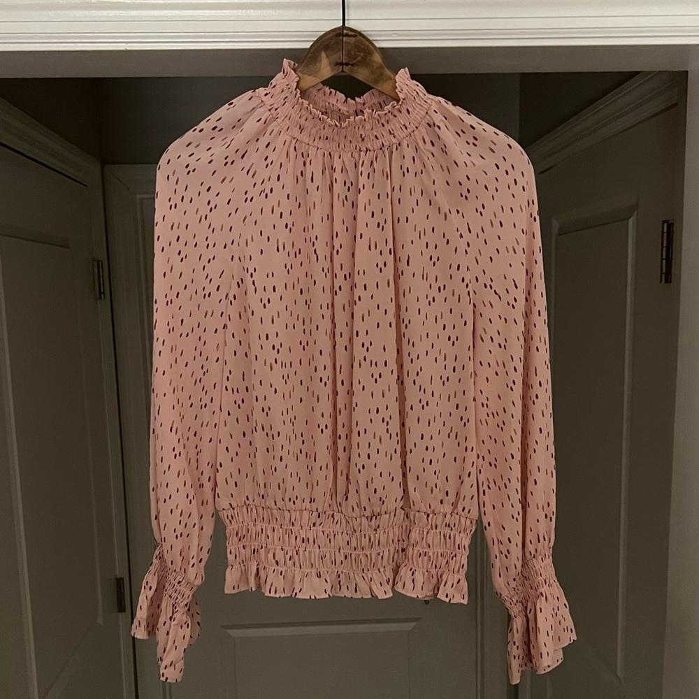 Worthington Long Sleeve Puff Blouse Size Extra Small